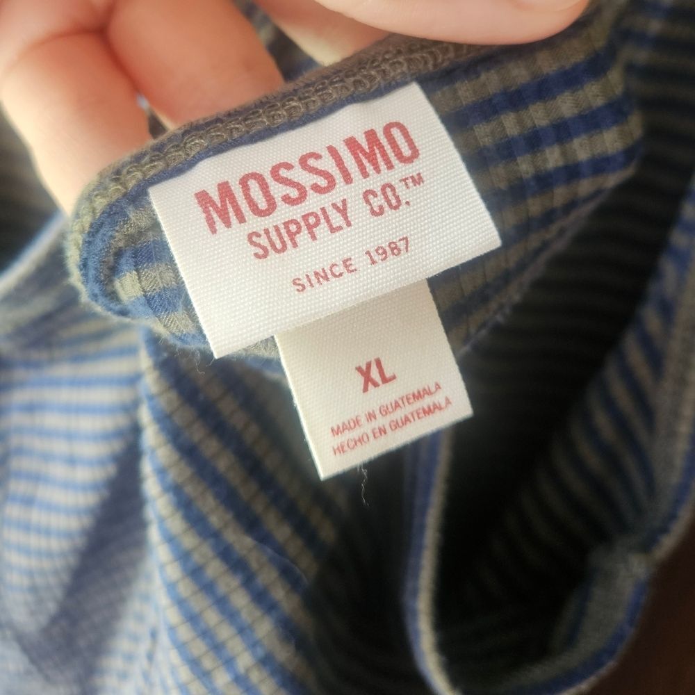 Mossimo Supply Co. Blue And Olive Green Striped Camisole - Picture 4 of 6